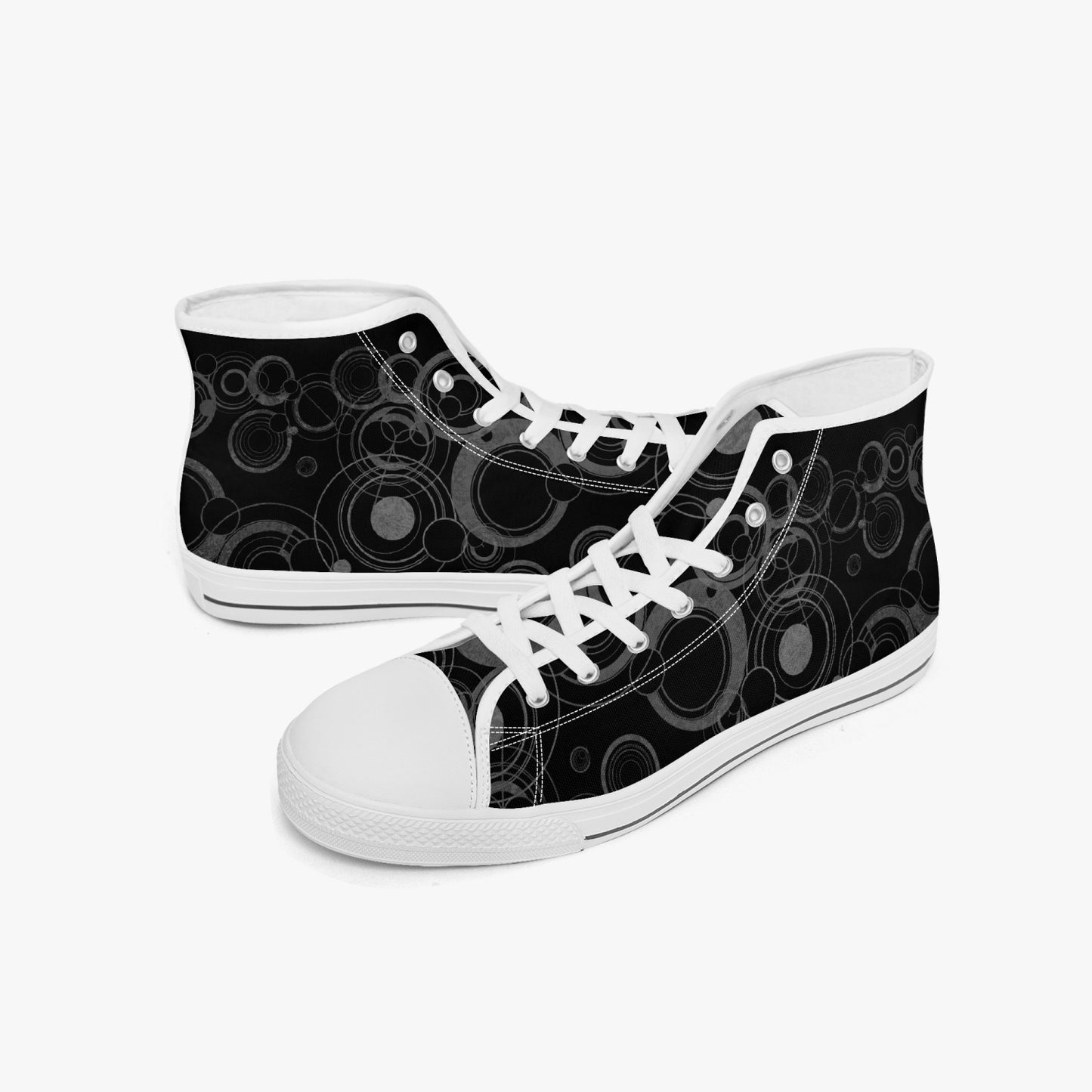 Doctor Who Gallifreyan Black Hi Top Sneakers (JPSN25)