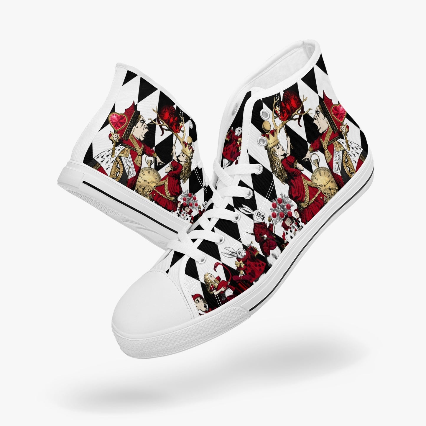 Queen of Hearts High Top Sneakers (JPSNH4W) and (JPSNH5)