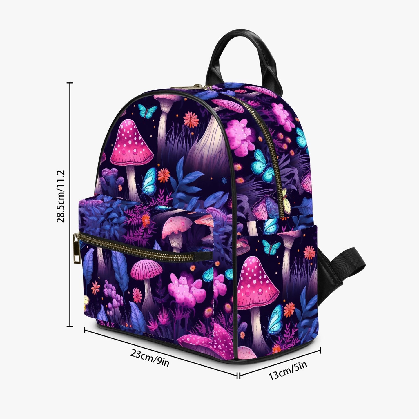 Mushroom Core Purple and Pink Forest Small Back Pack (JPBPPP2)