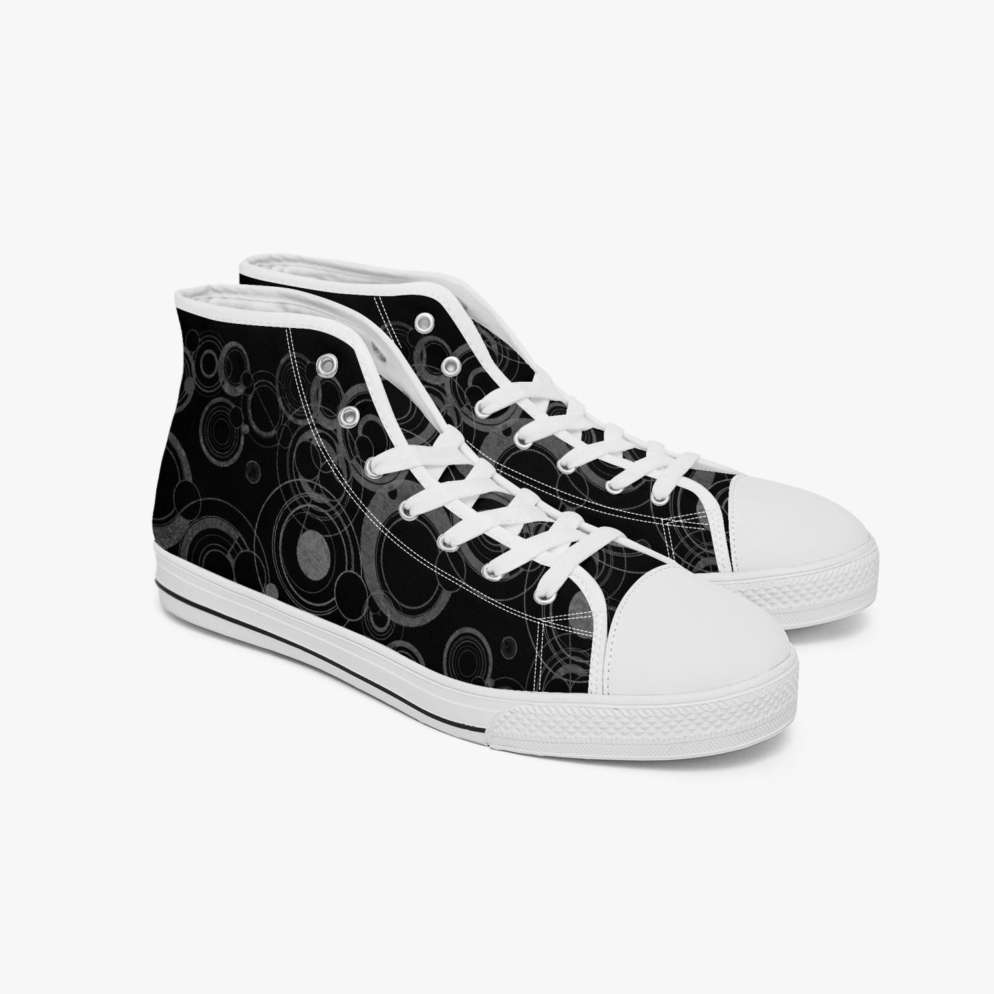 Doctor Who Gallifreyan Black Hi Top Sneakers (JPSN25)