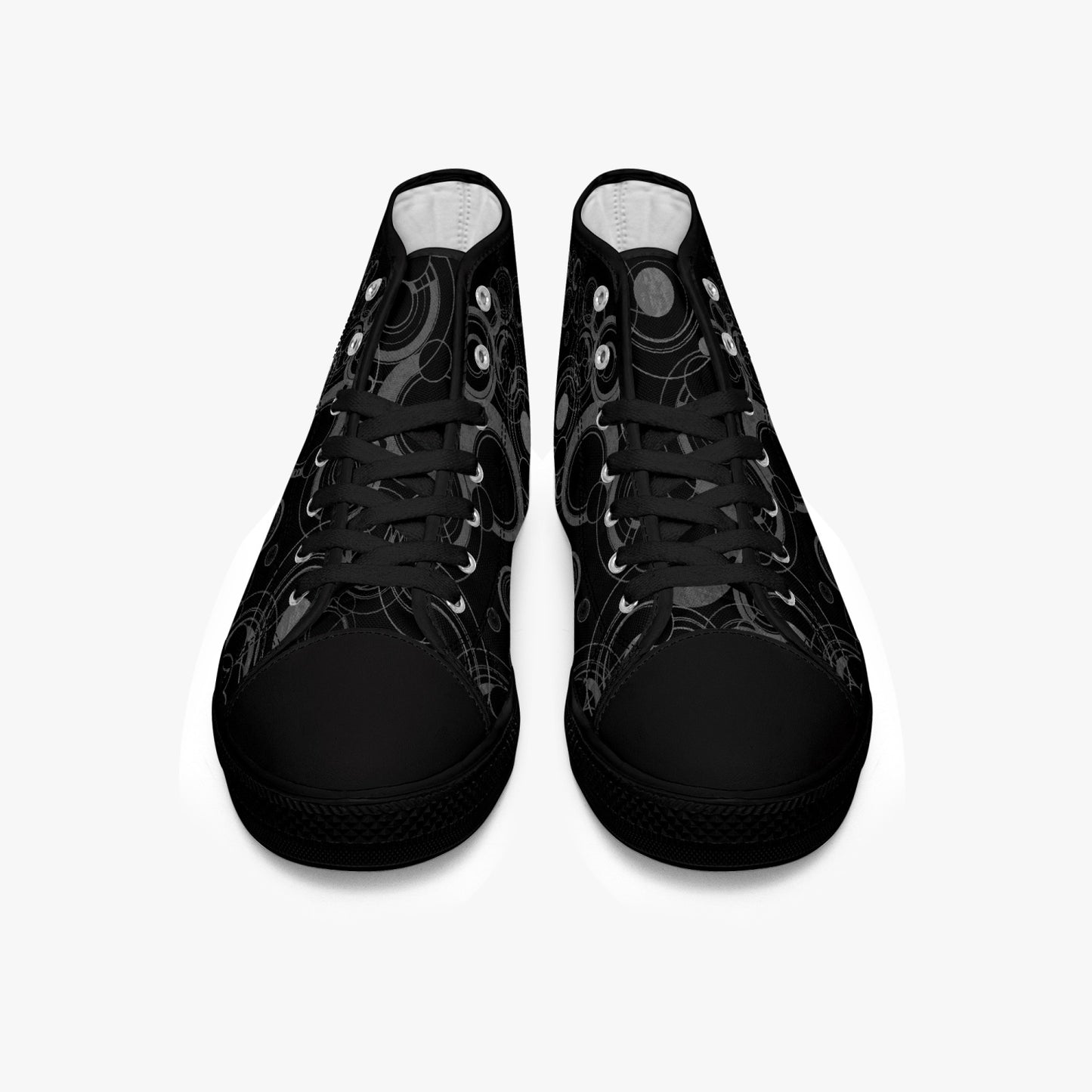 Doctor Who Gallifreyan Black Hi Top Sneakers (JPSN25)