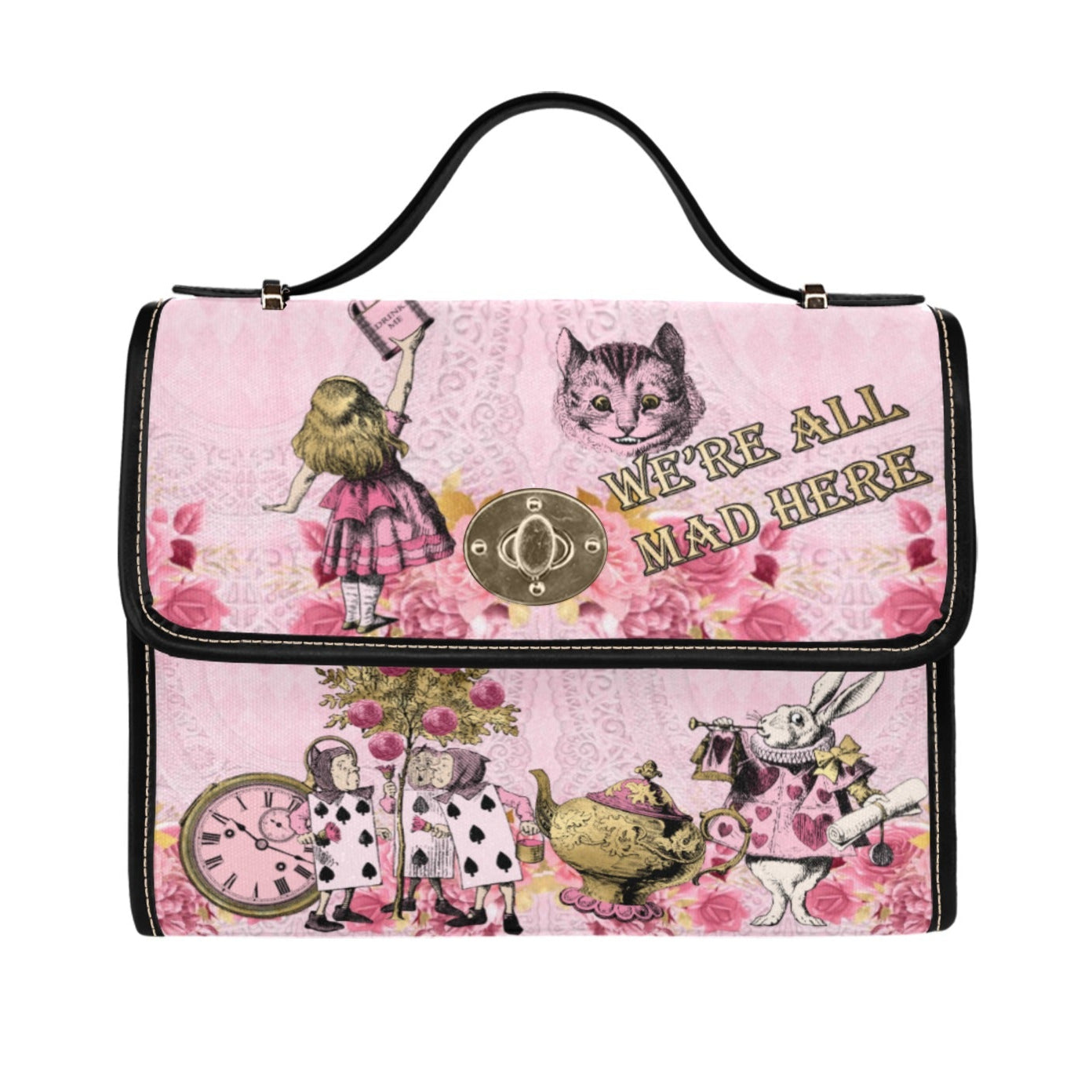 Alice in Wonderland Pink and Gold  - Mad Hatter Tea Party Accessory (2)