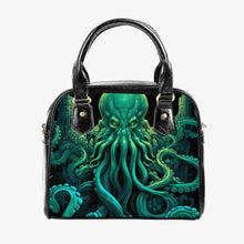 Load image into Gallery viewer, Cthulhu Shoulder Handbag - Sea Monster Purse - HP Lovecraft Victorian Horror Bag (JPHPLOVE)
