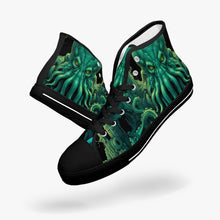 Load image into Gallery viewer, Cthulhu Hi Top Sneakers - HP Lovecraft Sea Monster Shoes (JPSNCTHULHU)
