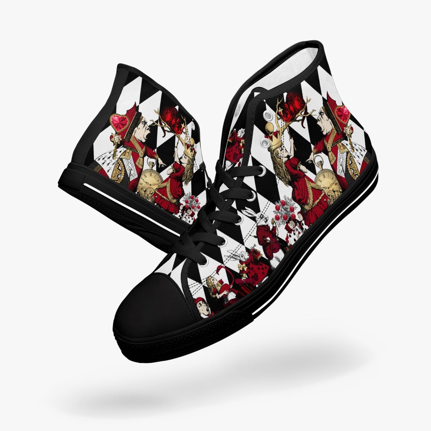 Queen of Hearts High Top Sneakers (JPSNH4W) and (JPSNH5)