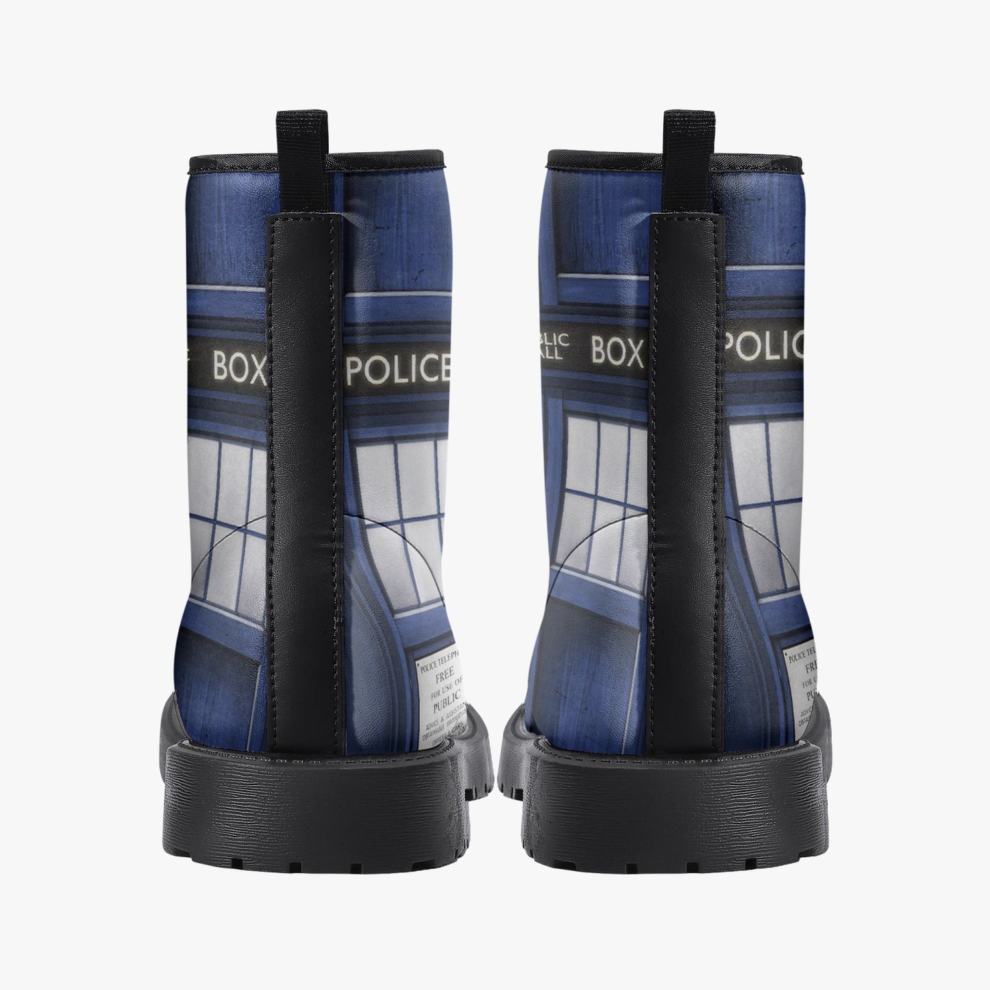 TARDIS Dr Who Police Box boots (JPREG31)