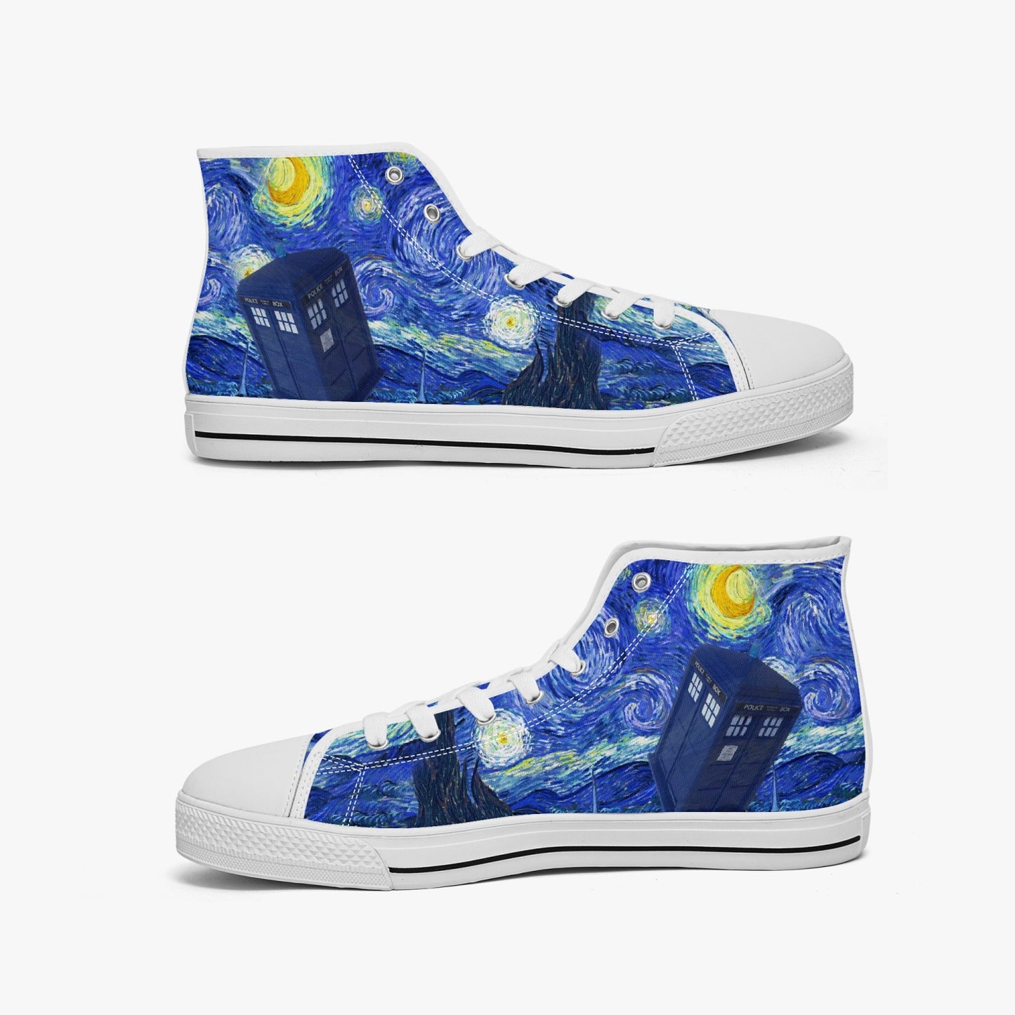 Van Gogh & The Doctor, Women's High Top Sneakers JPREG51