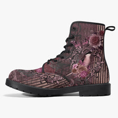 Gothic Memento Steampunk Lace Up Combat Boots  - (JPREG41)