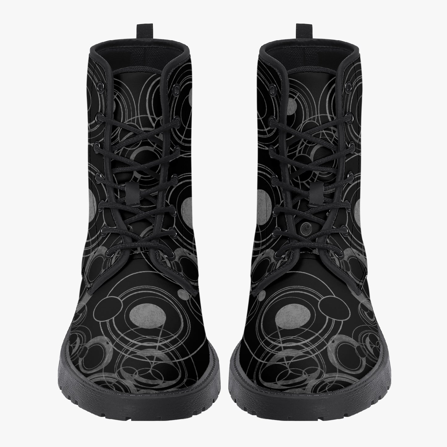 Gallifreyan Doctor Who Combat Boots - Gift for Whovian JPREG57)