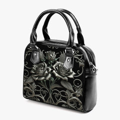 Silver Filigree Roses Shoulder Purse Handbag (JPCH1)