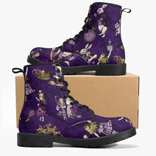 Load image into Gallery viewer, Alice in Wonderland Dark Purple Boots (JPPAP)
