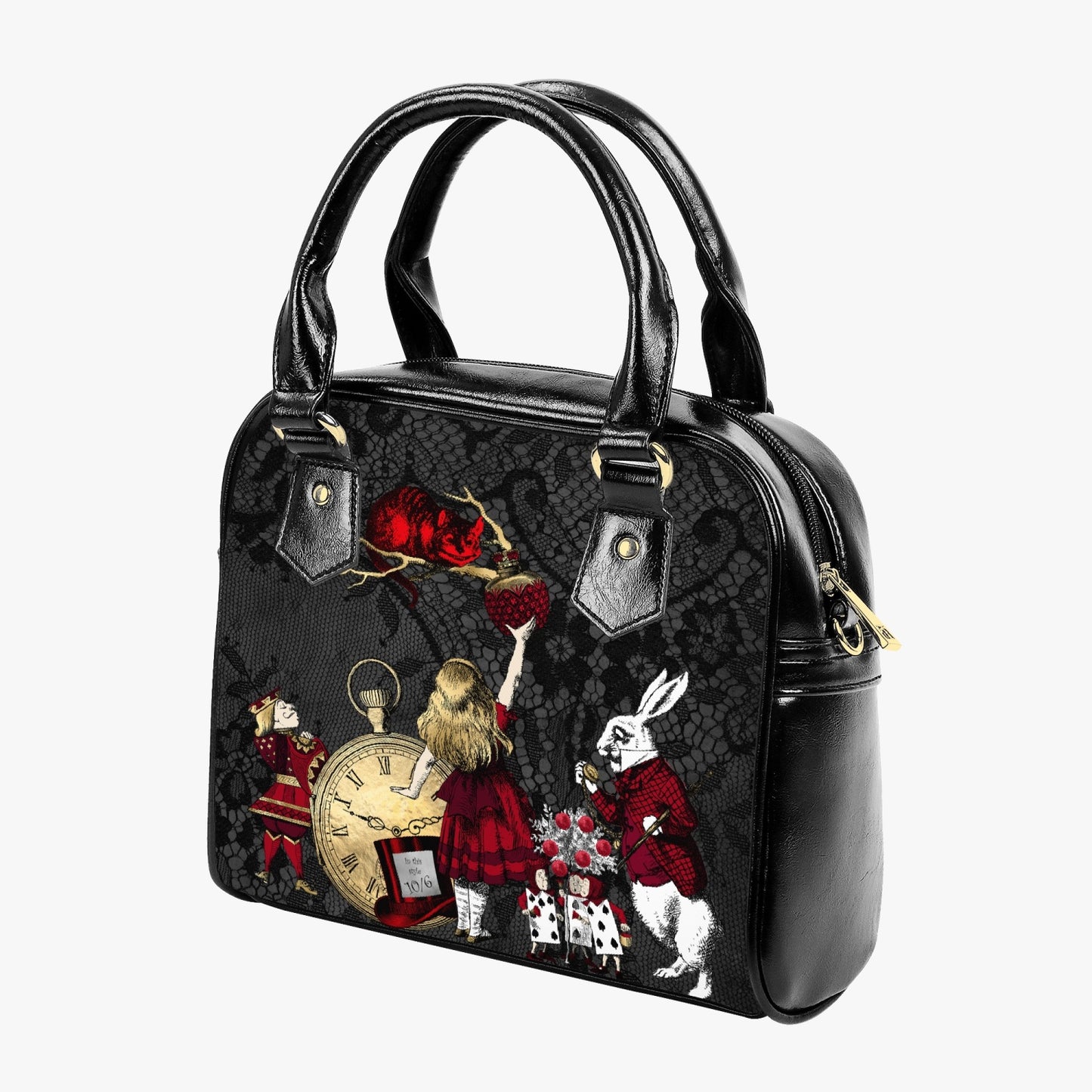 Alice in Wonderland Red and Gold Gothic Purse (JP83)