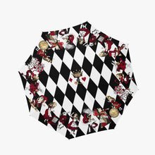 Load image into Gallery viewer, Alice In Wonderland - Queen Of Hearts Automatic Umbrella - Mad Hatter Tea Party Parasol (UMQOH)
