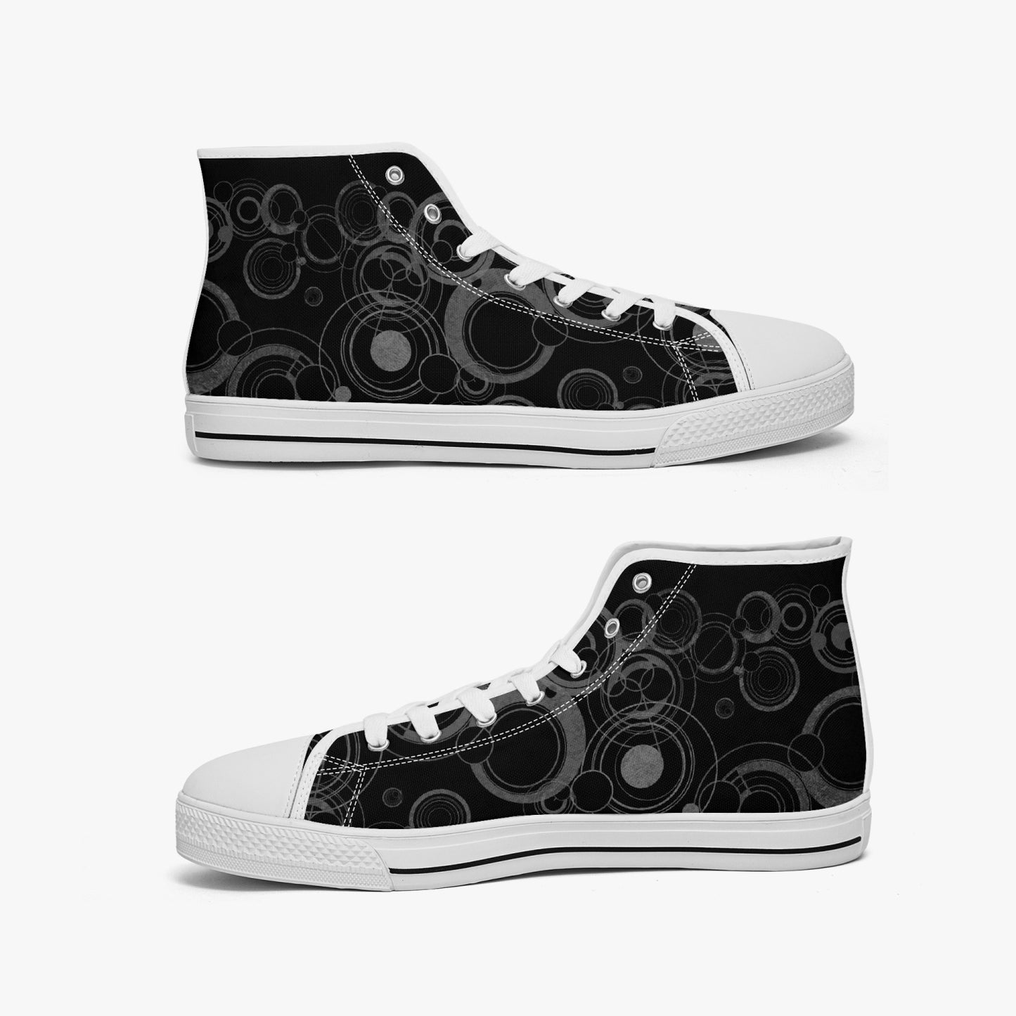 Doctor Who Gallifreyan Black Hi Top Sneakers (JPSN25)