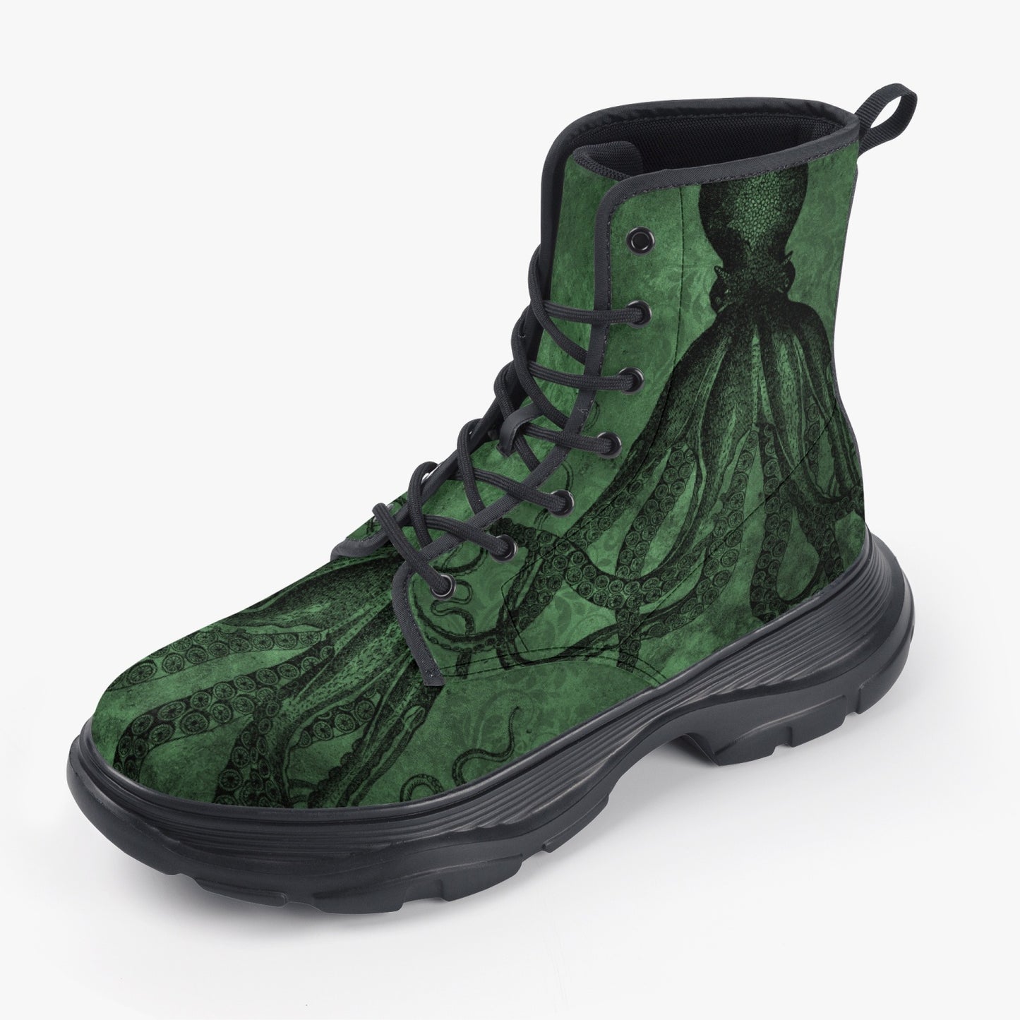 Cthullu Chunky Green Boots (JPREG69)