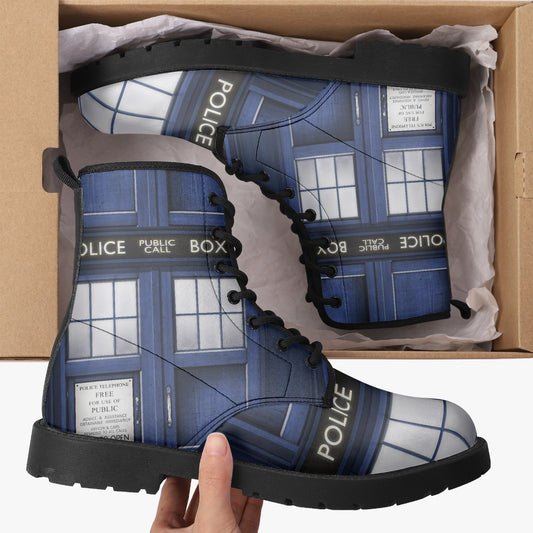 TARDIS Dr Who Police Box boots (JPREG31)