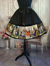 Load image into Gallery viewer, Alice in Wonderland Vintage Illustrations 50&#39;s Style Skirt - Rockabilly Alice Skirt
