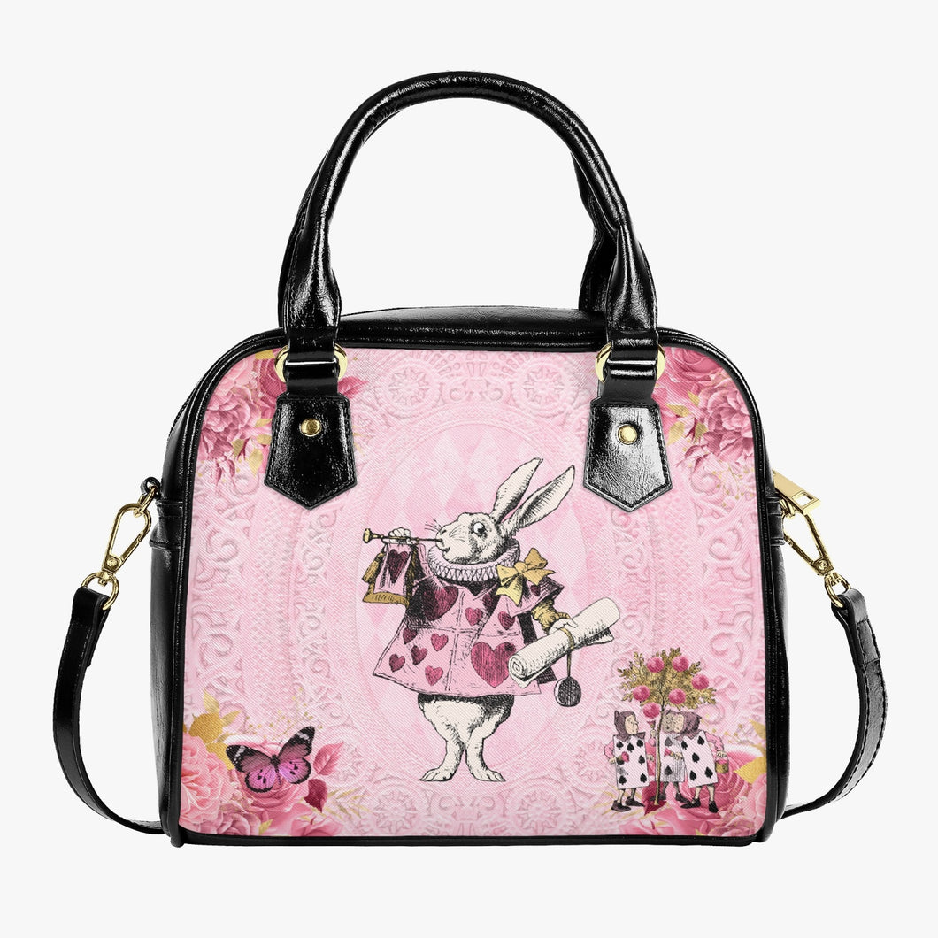 Alice in Wonderland  White Rabbit Handbag -  Pink Alice in Wonderland Purse -  (JPHB26)