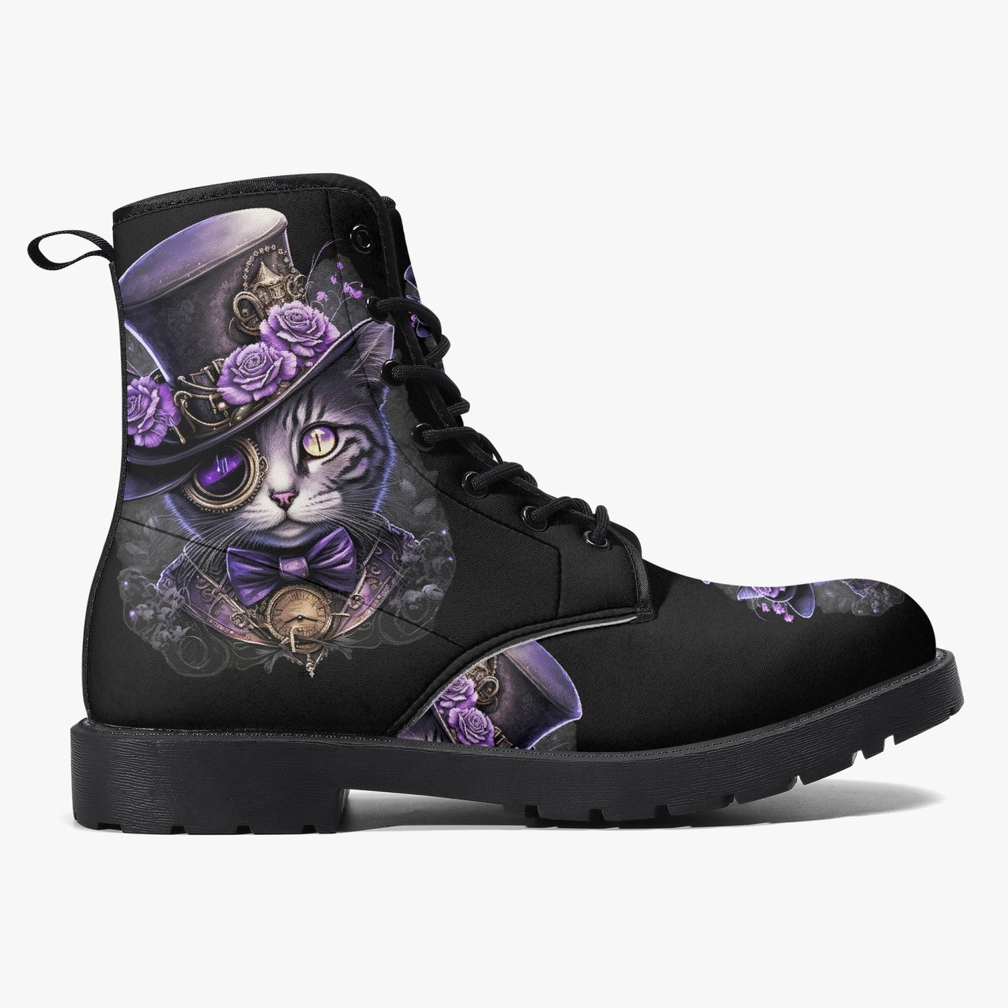 Steampunk purple cat boots (JPREGSAI3)