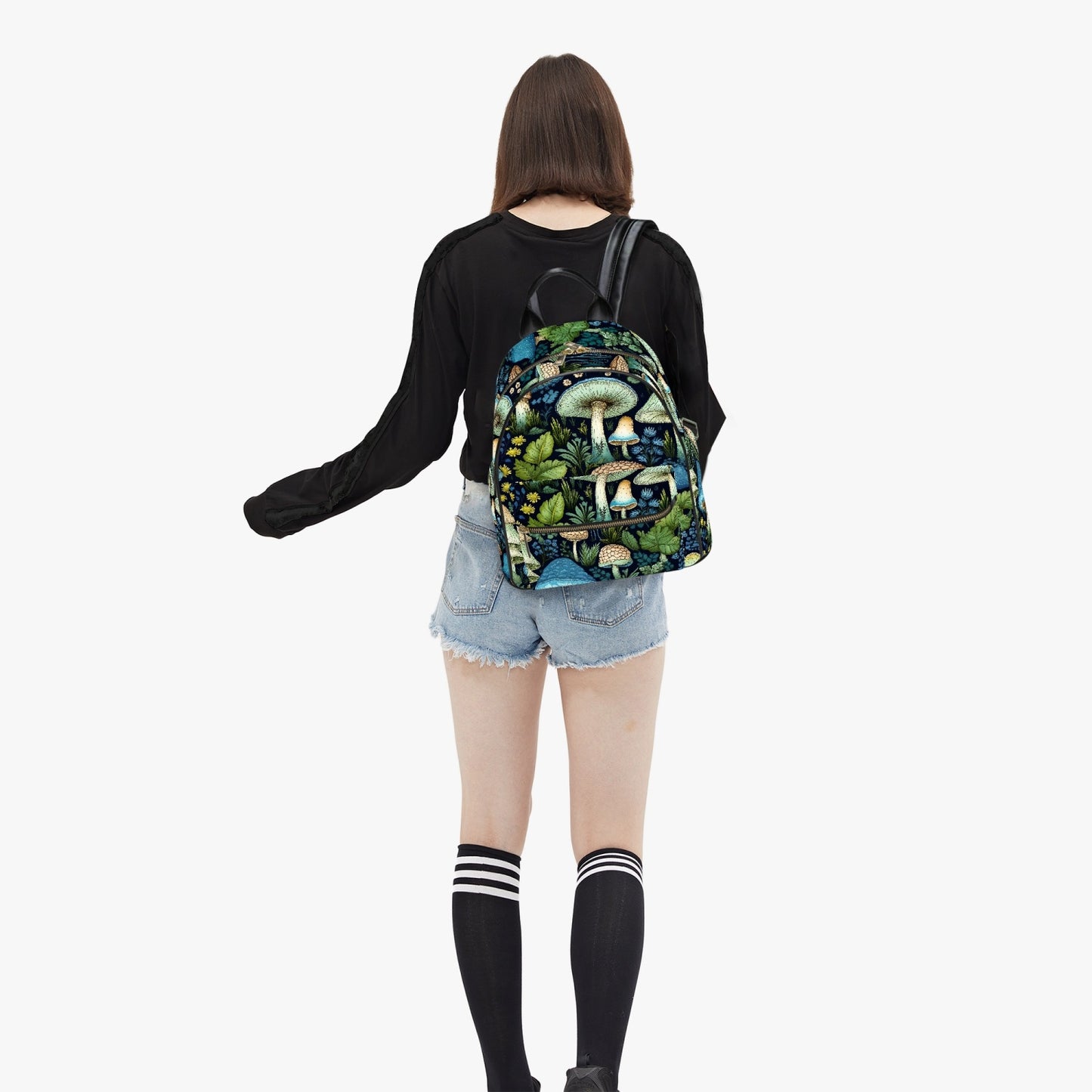 Mushroom Core Green and Blue Forest Small Back Pack (JPBPMGB1)
