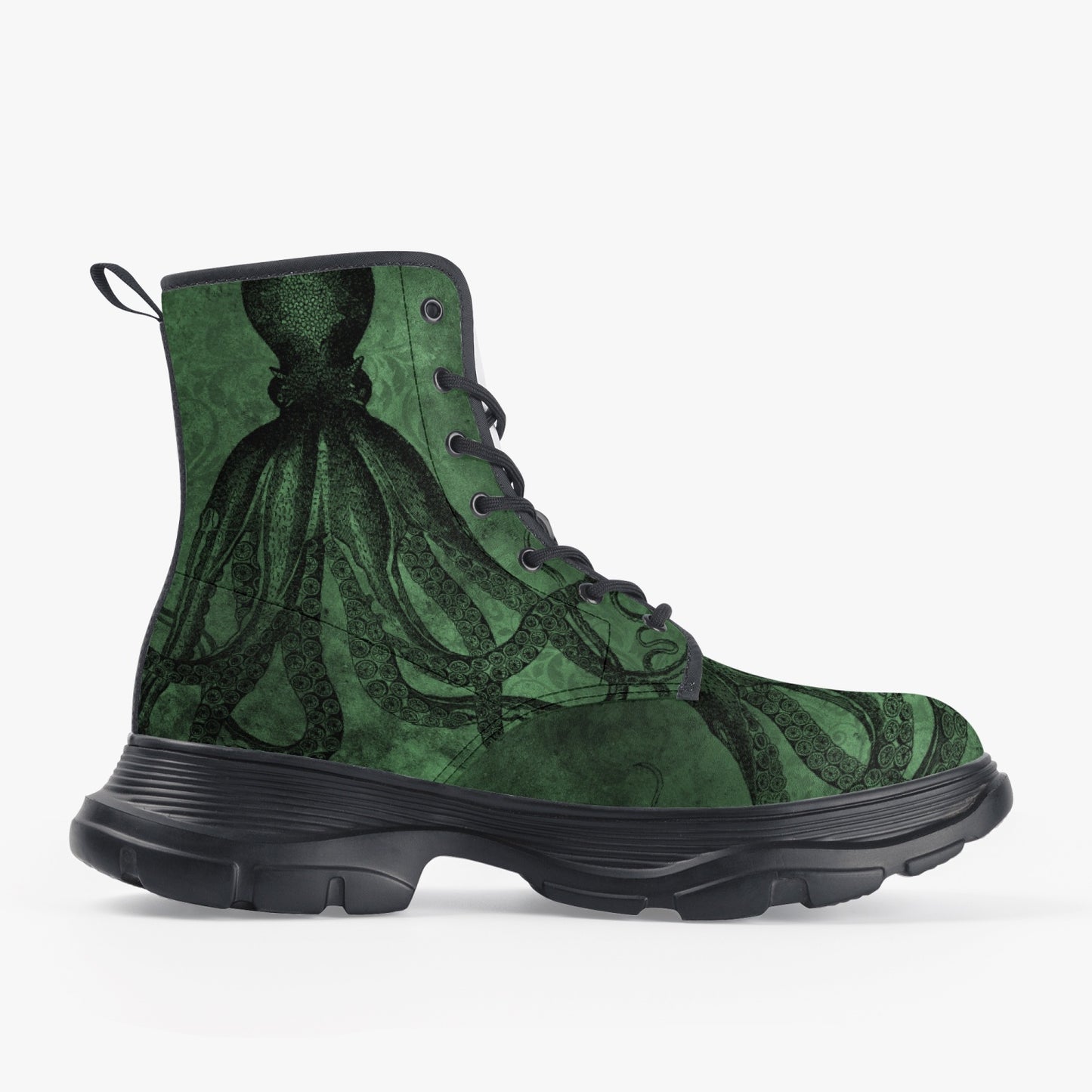 Cthullu Chunky Green Boots (JPREG69)