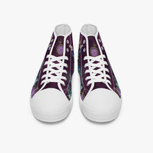 Load image into Gallery viewer, Alice in Wonderland Gothic high top womens sneakers  - The White Rabbit and Alice Pastel Goth sneakers (JPREG52)
