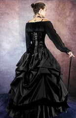 The Black Widow - Gothic Bridal Ensemble - Made to measure - Plus Size Friendly