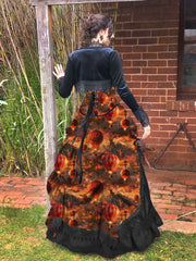 Steampunk Hot Air Balloons Victorian Corset Gown