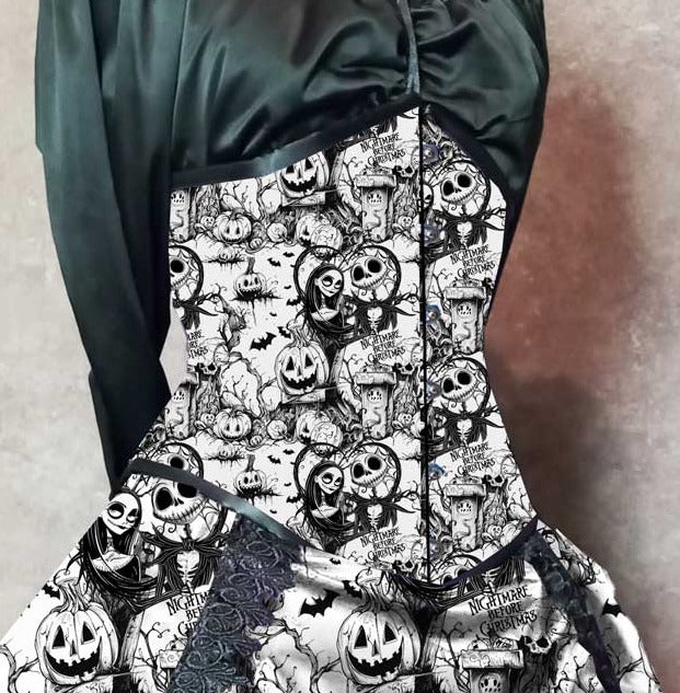 Nightmare Before Christmas Victorian Corset Gown