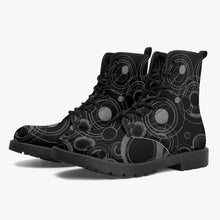 Load image into Gallery viewer, Gallifreyan Doctor Who Combat Boots - Gift for Whovian JPREG57)
