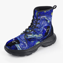Load image into Gallery viewer, Van Gogh and The Doctor Chunky Boots (JPREG50)

