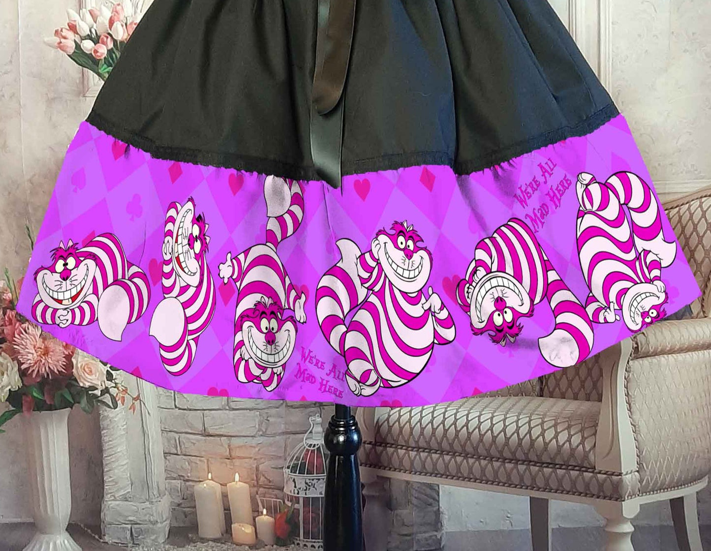 Cheshire Cat Tea Party Skirt - Mad Hatter Tea Party Costume - Alice Cosplay