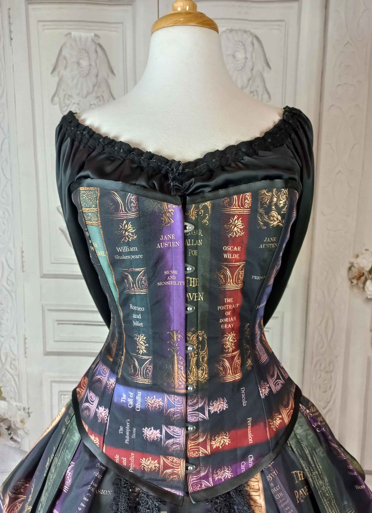 Vintage Library Books Corset Gown - Made to Measure, Plus Size Friendly