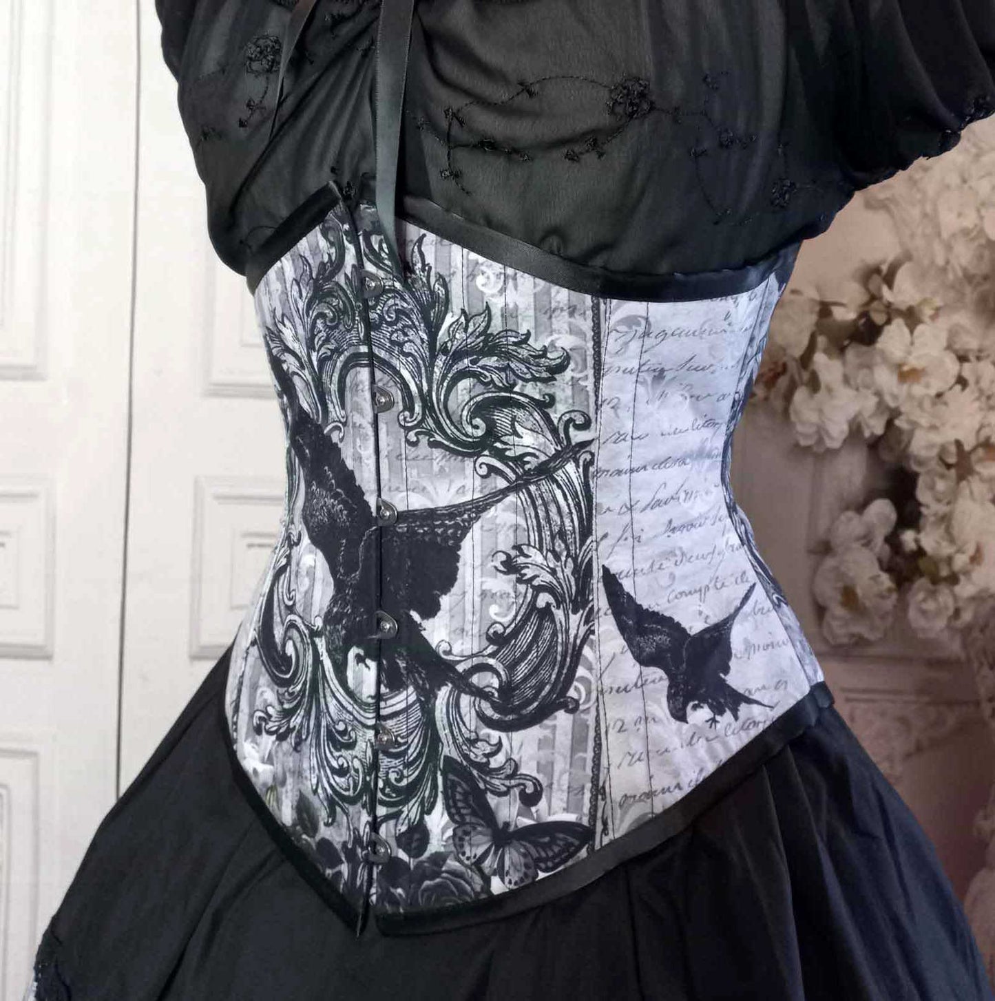 The Raven Bustle Skirt Set - Edgar Allan Poe Costume