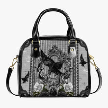 Load image into Gallery viewer, The Raven Gothic Handbag - Vegan Leather Goth Crow Bag (JPHB54)
