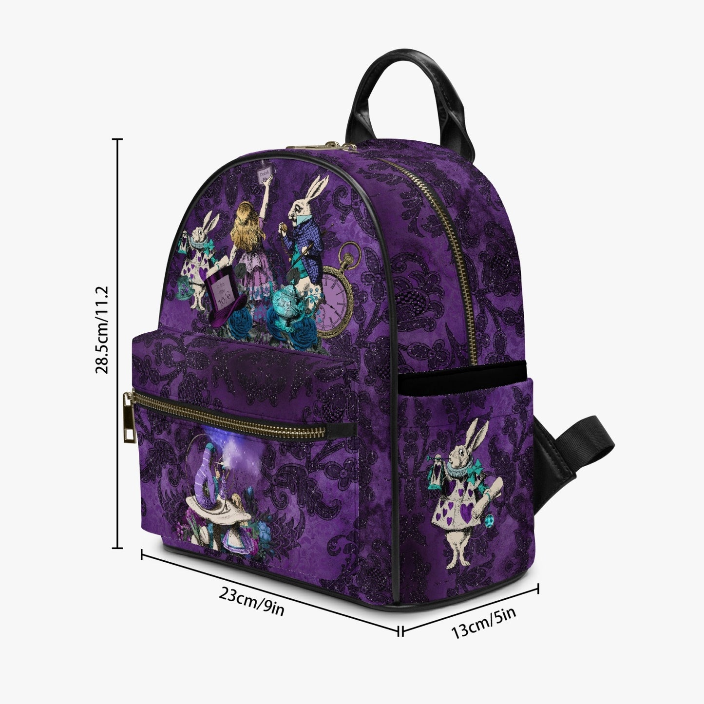 Alice in Wonderland Cute Purple Mini Backpack (JPDABP)