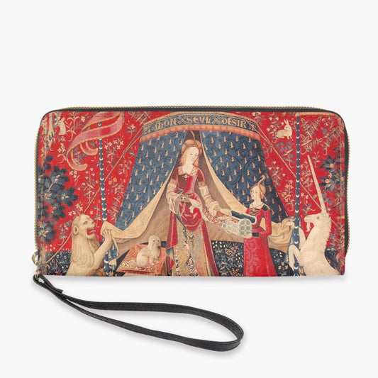 The Lady and the Unicorn - Mon Seul Desir Zipper Wallet - Gift for Art Lover (JPLUNIW)