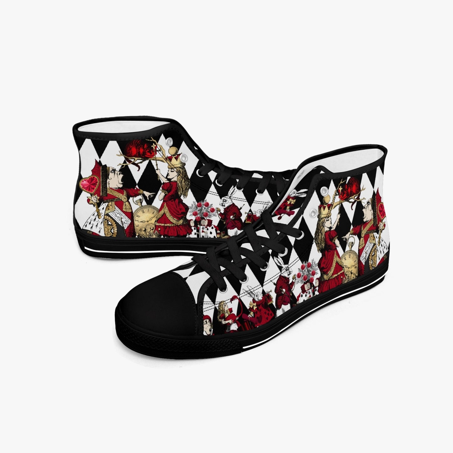 Queen of Hearts High Top Sneakers (JPSNH4W) and (JPSNH5)