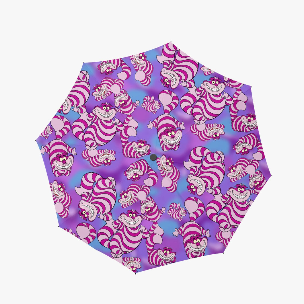 Cheshire Cat - Alice in Wonderland Automatic Umbrella - Mad Hatter Tea Party Parasol (UMCC2)