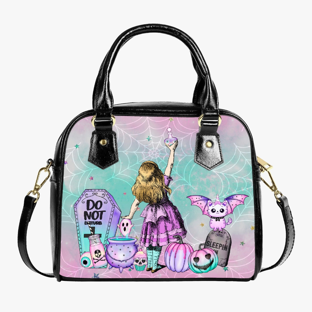 Pastel Goth Alice in Wonderland Handbag - Kawaii Alice in Wonderland bag (JPBAPAGA1)