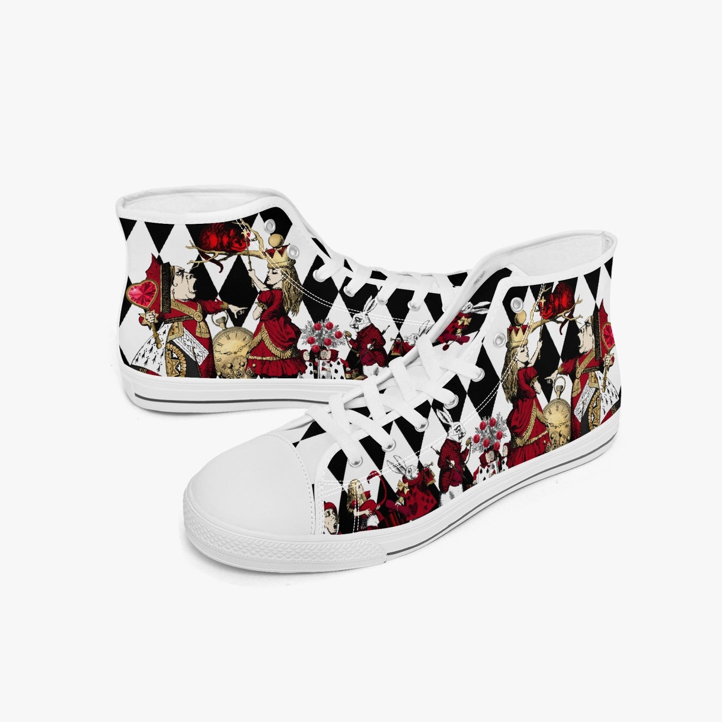 Queen of Hearts High Top Sneakers (JPSNH4W) and (JPSNH5)