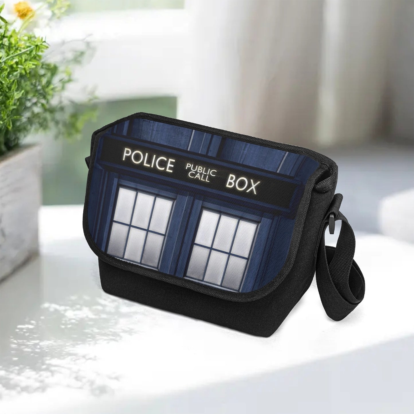Tardis Messenger Bag - Doctor Who Police Box Bag (JPMESSTD)