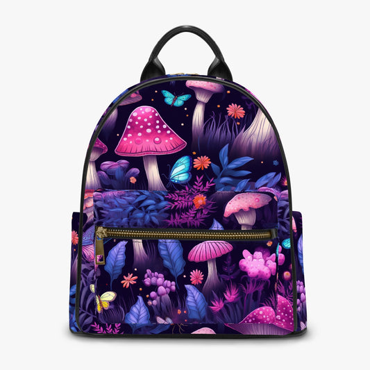 Mushroom Core Purple and Pink Forest Small Back Pack (JPBPPP2)