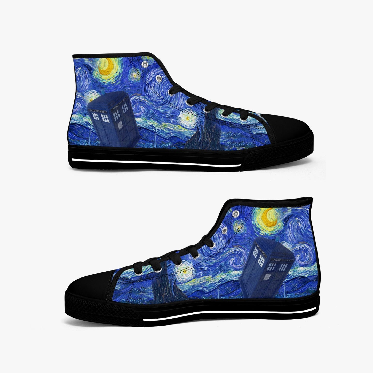 Van Gogh & The Doctor, Women's High Top Sneakers JPREG51