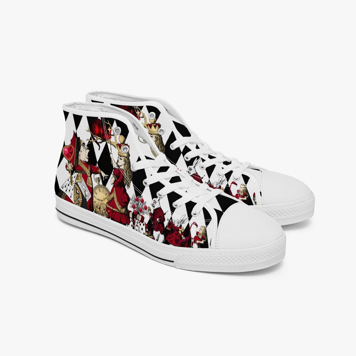 Queen of Hearts High Top Sneakers (JPSNH4W) and (JPSNH5)