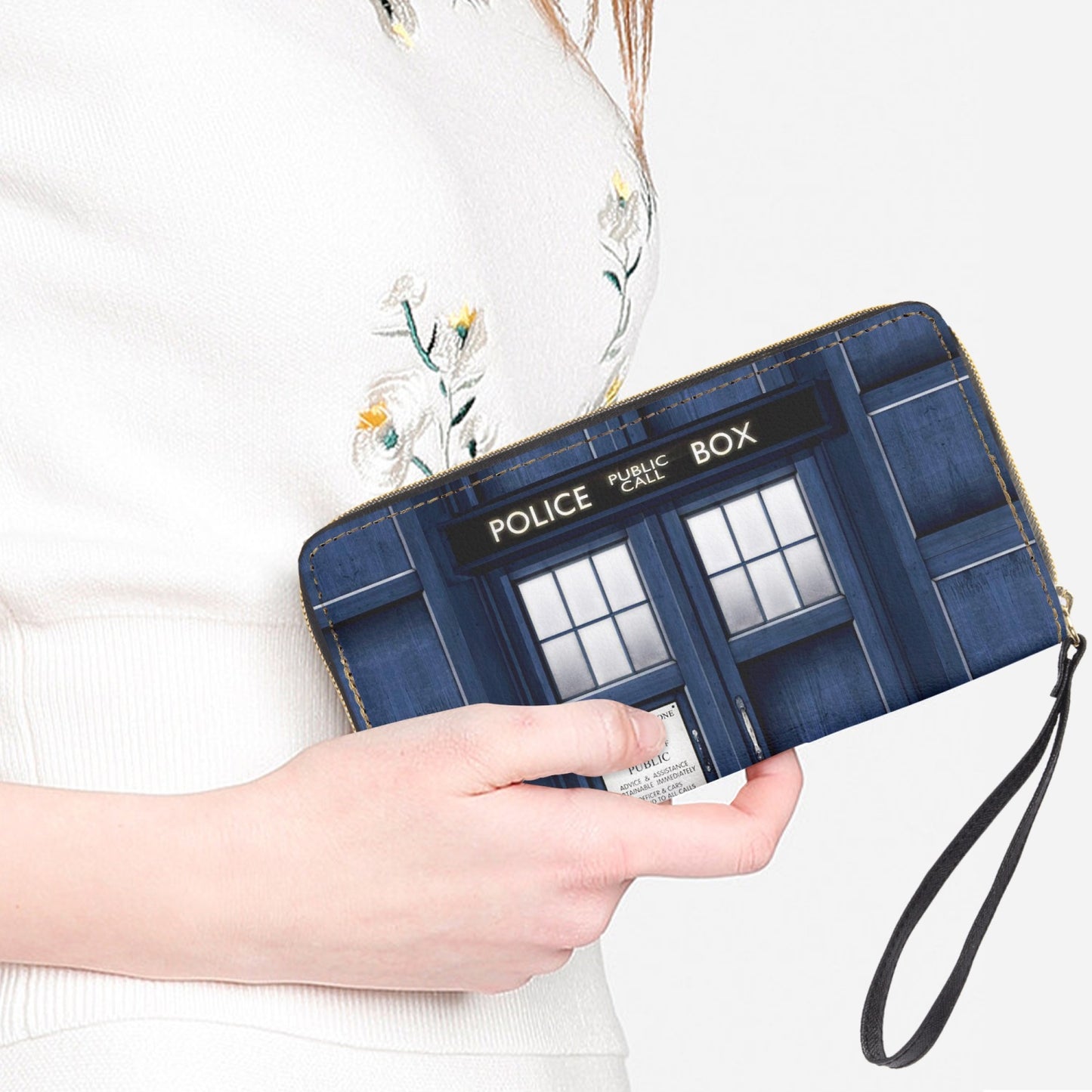 Tardis Zipper Wrist Wallet - Doctor Who Gift