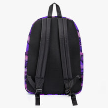 Load image into Gallery viewer, Mushroomcore Purple and Pink School Backpack - Forestcore Vibrant Travel Bag (JPMUSHPP1)
