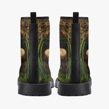 Load image into Gallery viewer, John Everett Millais - Ophelia -  Vegan Leather Combat Boots - Pre Rapaelite Art boots (JPREG90)
