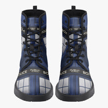 Load image into Gallery viewer, TARDIS Dr Who Police Box boots (JPREG31)
