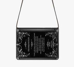 Frankenstein Book Shoulder Purse - Mary Shelley Book Bag